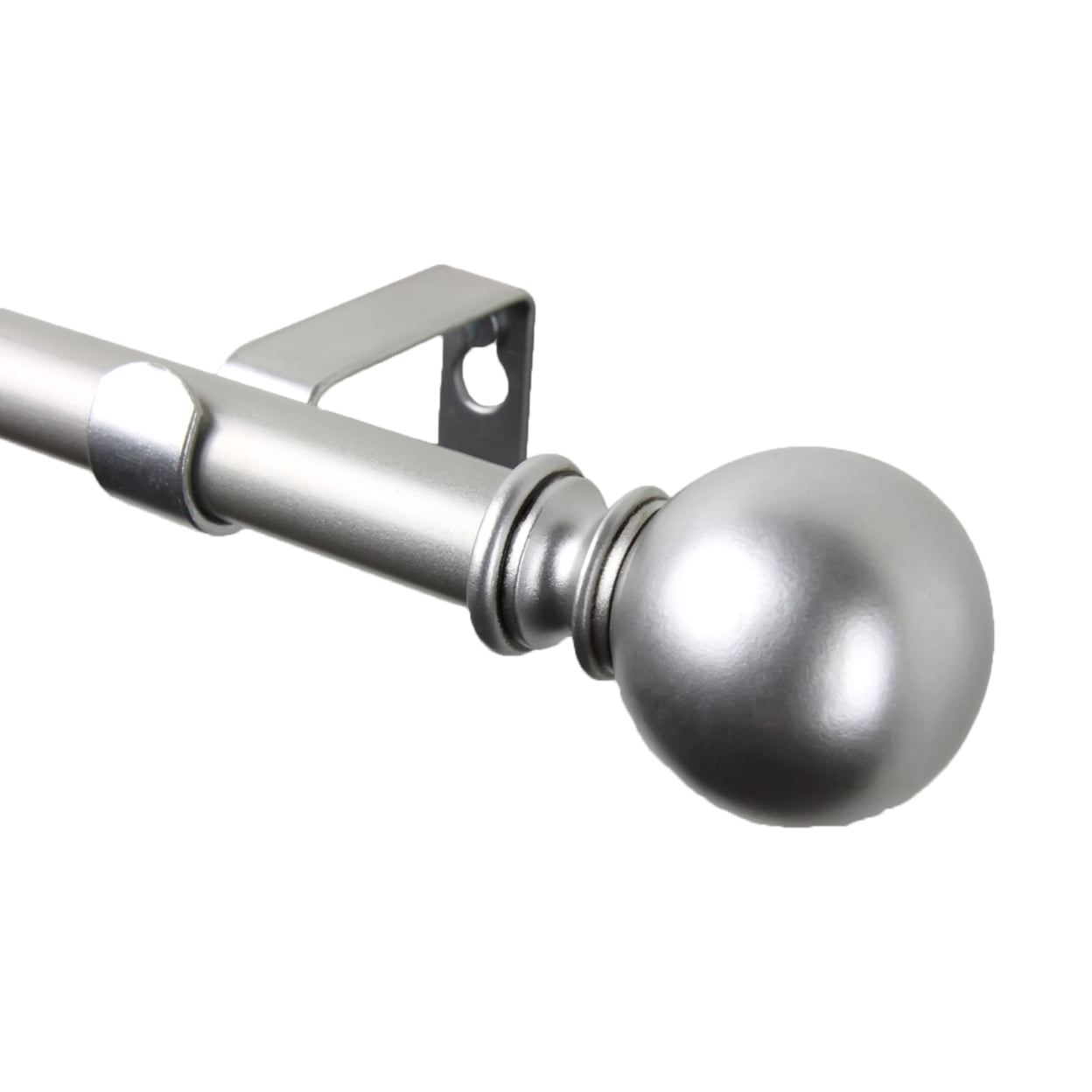 Home Window Decorative Luna Curtain Rod 84-120 inch - Satin Nickel ...