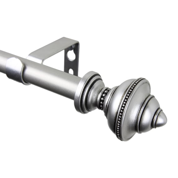 Home Window Decorative Palace Curtain Rod 28-48 inch - Satin Nickel