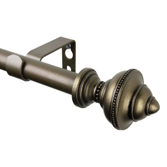 Home Window Decorative Palace Curtain Rod 48-84 inch - Antique Gold