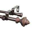 thumbnail image 1 of Home Window Decorative Palace Double Curtain Rod 84-120 inch - Cocoa, 1 of 3