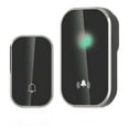 thumbnail image 1 of Home Wireless Doorbell Kit Remote Pager with 300m Range Digital Music Doorbell European Standard Plug in Receiver 38 Melodies LED Flash Black, 1 of 5
