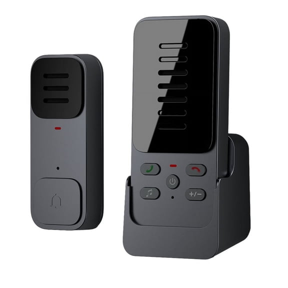 Home Wireless Intercom Doorbell for Elderly, Long-Range Audio, 6 Ringtones, One-Button Pager