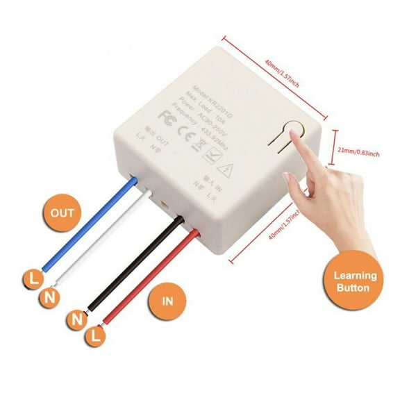 Home Wireless Smart Switch, Relay Switch Wall Light Panel For Led Light Lamp Fan, DIY Switch ,Trusted and Reliable