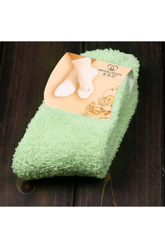 Home Women Girls Soft Bed Floor Socks Warm Winter Pure Color Mens Compression Socks for Men Womens Socks Colorful Snap on Socks Sock Pack Women Mens Socks Shoe Size 13 Womens Socks Size 9-11