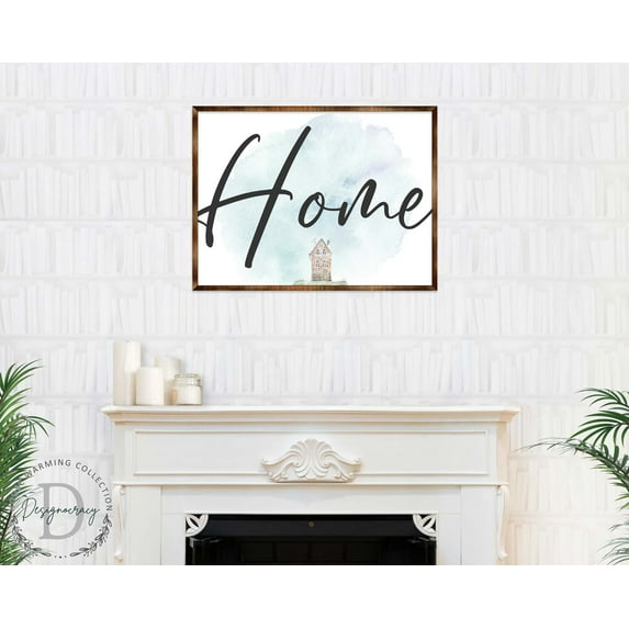 Home | Wooden Housewarming Gift | Contemporary Decor | Wall Decor | Farmhouse Sign - 310338