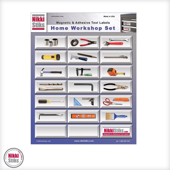 Home Workshop Set - Tool Organization Labels by NikkiStiks