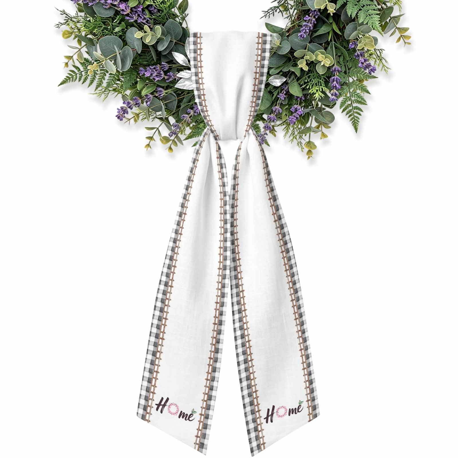 Home Wreath Sash for Front Door 4.5