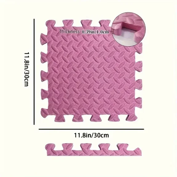 Home Yoga Mat Non Slip Thickened EVA Foam Exercise Mat for Yoga Pilates Gym Fitness Training Home Decoration 12Pcs