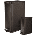 thumbnail image 1 of Home Zone Living 12 gal, 2.5 gal Kitchen Garbage Can, Stainless Steel,Black, 1 of 8