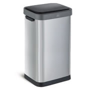 Home Zone Living 13 Gallon Motion Sensor Trash Can, Stainless Steel, Silver