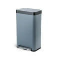 thumbnail image 1 of Home Zone Living 18.5 gal/70 Liter Kitchen Garbage Can Stainless Steel, Glacier, 1 of 13