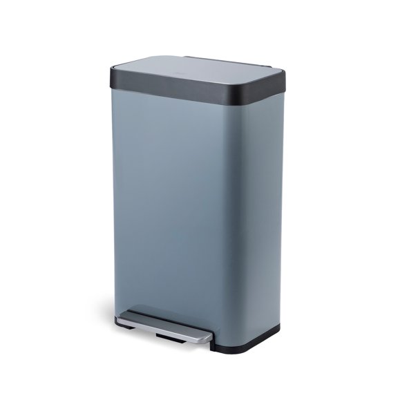 Home Zone Living 18.5 gal/70 Liter Kitchen Garbage Can Stainless Steel, Glacier