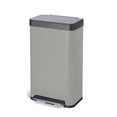 thumbnail image 1 of Home Zone Living 18.5 gal/70 Liter Kitchen Garbage Can Stainless Steel, Ocean Fog, 1 of 13