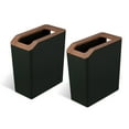 thumbnail image 1 of Home Zone Living 2.1 gal Slim Plastic Trash Can Combo with Open Top, Green, 2 Pack, 1 of 9