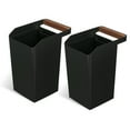 thumbnail image 1 of Home Zone Living 2-Pack 2 Gallon Small Square Trash Cans with Open Top and Handle, 1 of 8