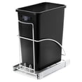 thumbnail image 1 of Home Zone Living 7.6 Gallon Steel Garbage Can with Mounting Frame, Hardware, Liner, and Guide, 1 of 11