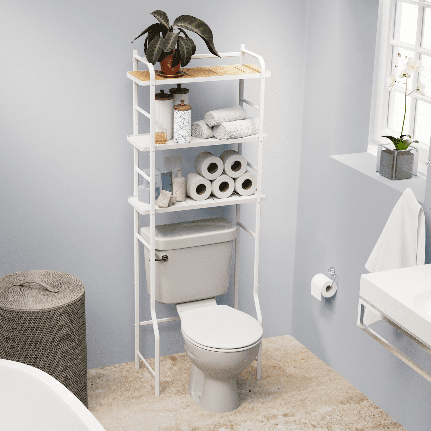 3 Tiers Bathroom 2024 Space Saver