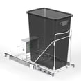 thumbnail image 1 of Home Zone Living Universal Pull-Out Under Sink Trash Can Frame with Adjustable Fit and Removable Storage Shelf, 1 of 7