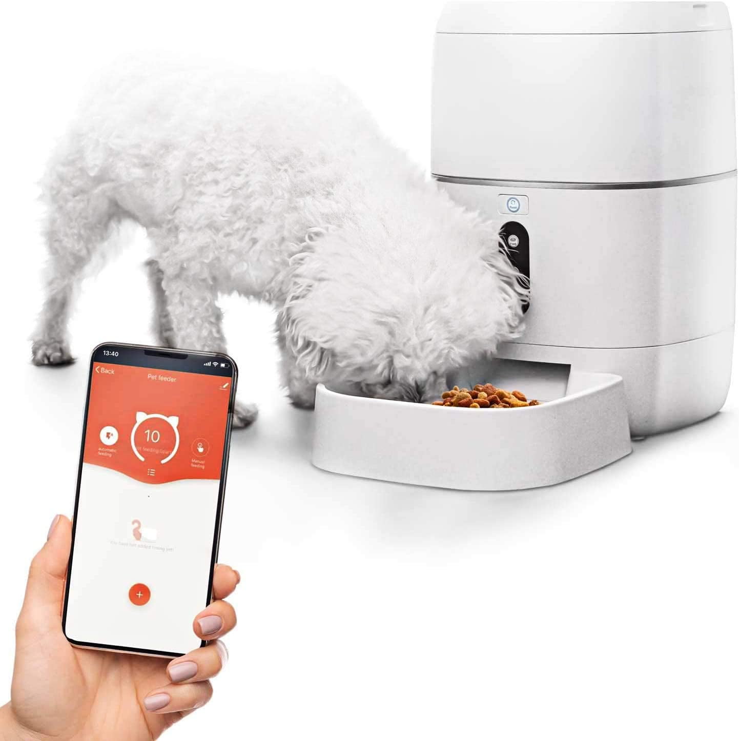 Home Zone Pet Automatic Feeder Smart Wireless Pet Feeder for Small