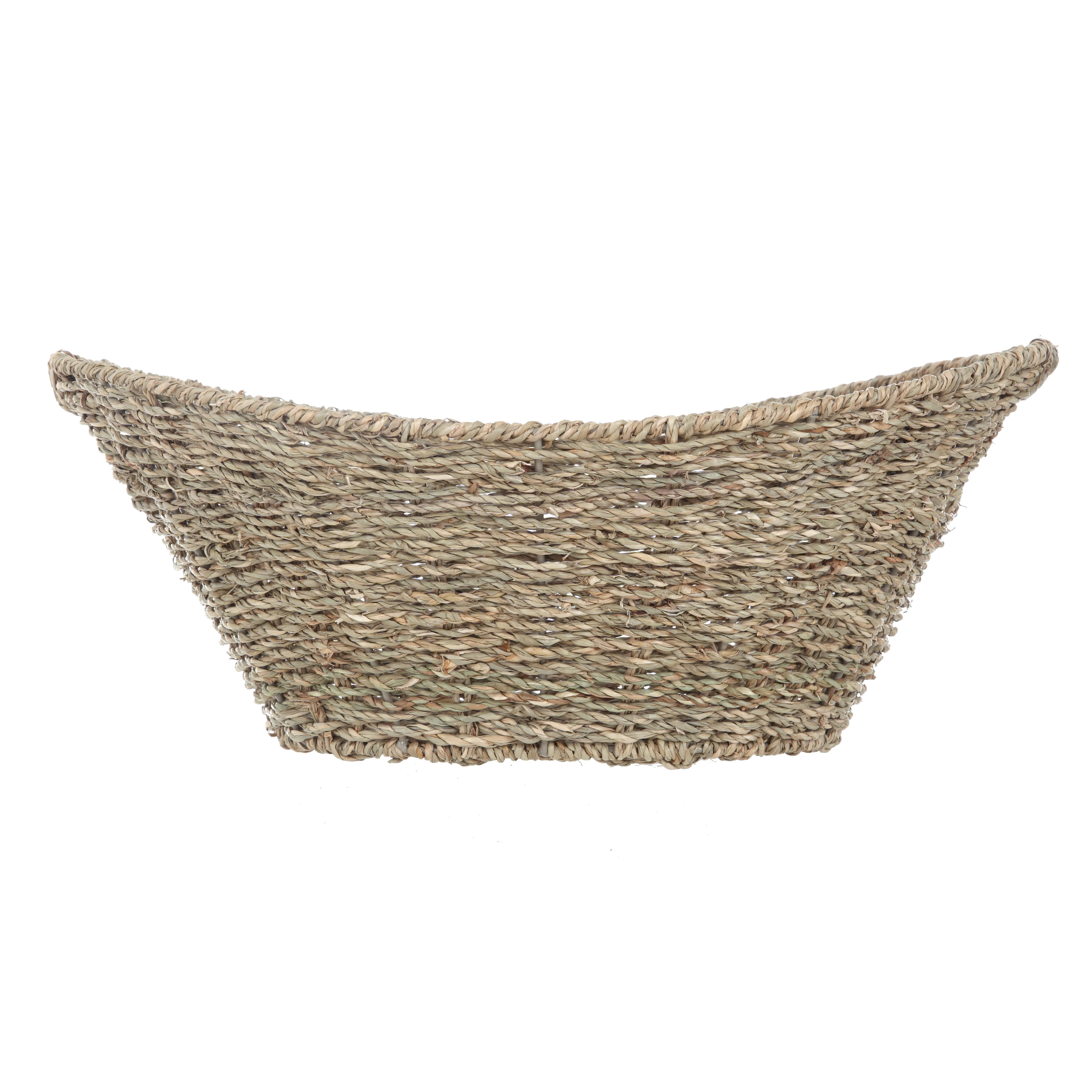 Home Zone Seagrass Natural Oval Basket