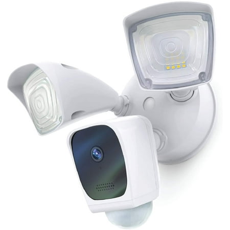 Home Zone Security Floodlight Camera – Smart 2.4 GHz Wireless 1080P Outdoor Security Flood Light Camera, No Subscription Required