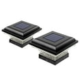 thumbnail image 1 of Home Zone Security Solar Post Cap Lights, 2-Pack, 12 Lumens, fit Post Size 3.5"x3.5", Black, 1 of 7
