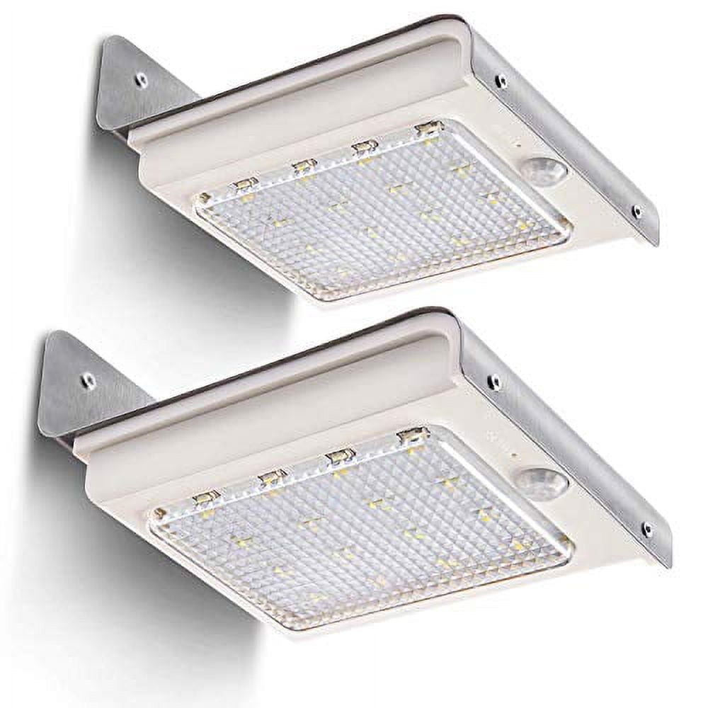 Home Zone Security Solar Wall Lamp Stainless Steel Motion Sensor