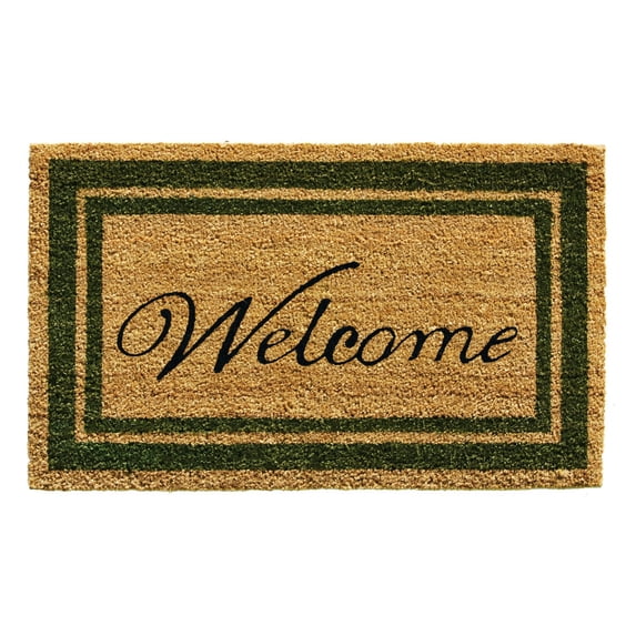 Home & More Bordered Welcome Outdoor Door Mat