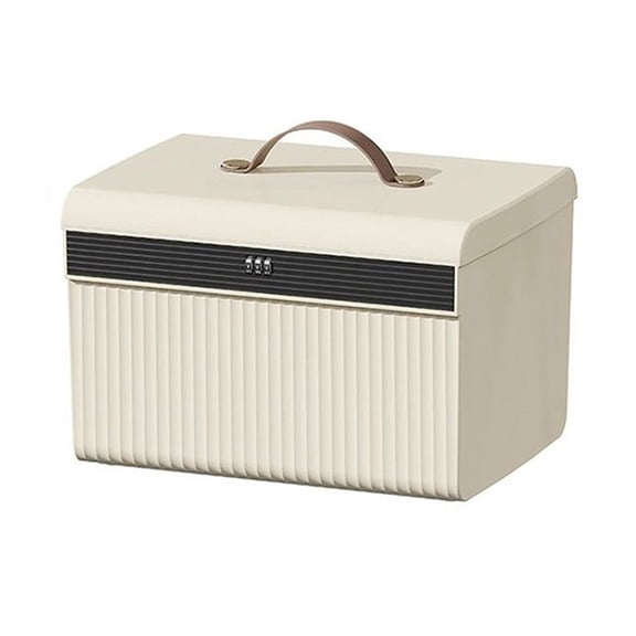 Home and ABS 2-Layer 3-Digit Password Lock Safe Box with Large Capacity