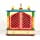Home and Bazaar Rajasthani Ethnic Handcrafted Wooden Temple/Mandir/Pooja Ghar/Mandapam