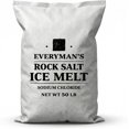 thumbnail image 1 of Home and Country USA EveryMan’s Rock Salt Ice Melt – 50 lb Bag, Deicing Salt for Driveways, Sidewalks & Parking Lots, 1 of 7