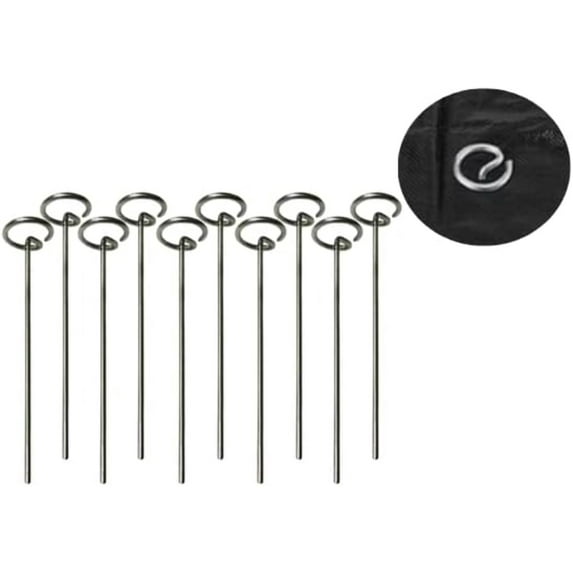 Home and Country USA - Professional-Grade Circle Top Landscape Pins, Secure Durable, Ideal for Garden Fabric, Netting Mulch, 6-Inch Length