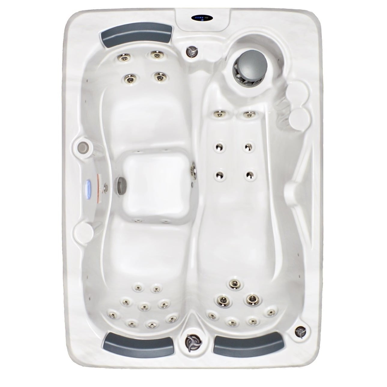 Sterling White 3-Person 38-Jet Outdoor Spa with Mocha Cabinet