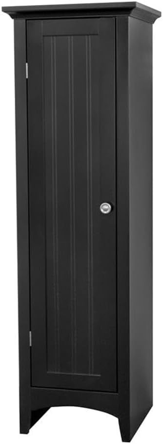 Black One Door Adjustable Shelving Storage Pantry