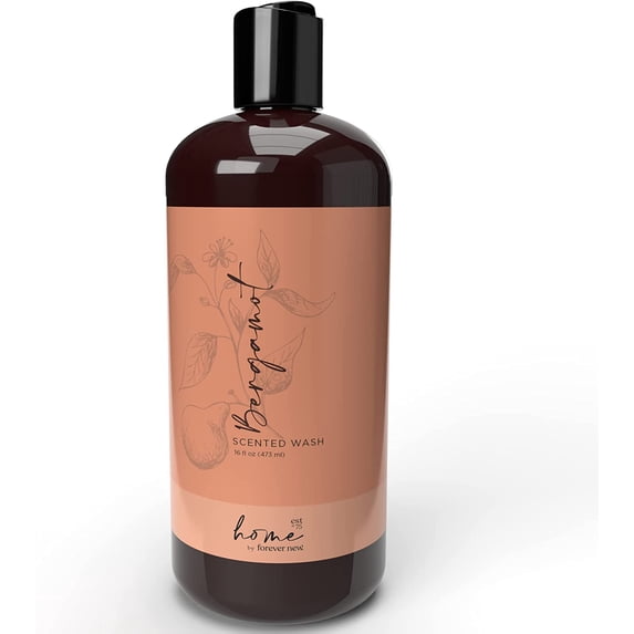 Home by - Scented Liquid Laundry Detergent, Bergamot, 16 Fl Oz – Perfect for Washing Towels, Bed Linens, Clothing, and More