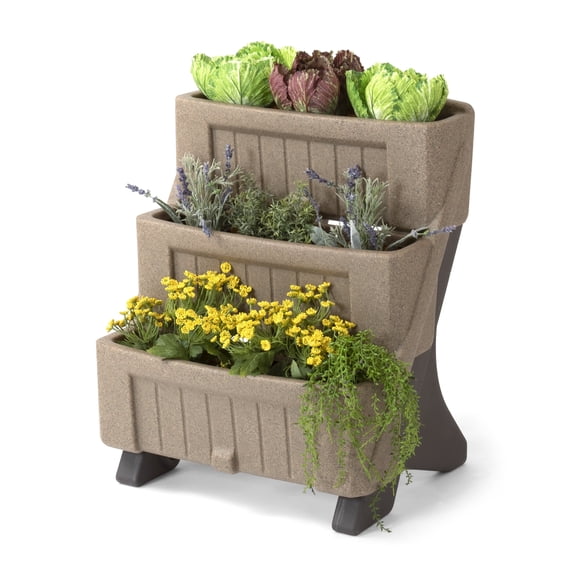Home by Simplay3 Three Level Herb & Flower Garden Planter