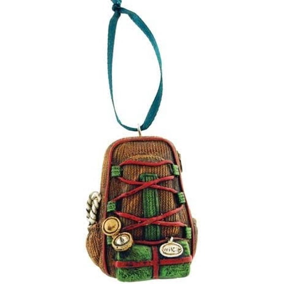 Home Collection Hiking Trail Back Pack Figure Ornament, 2.5-inch, Hanging Tree Decoration