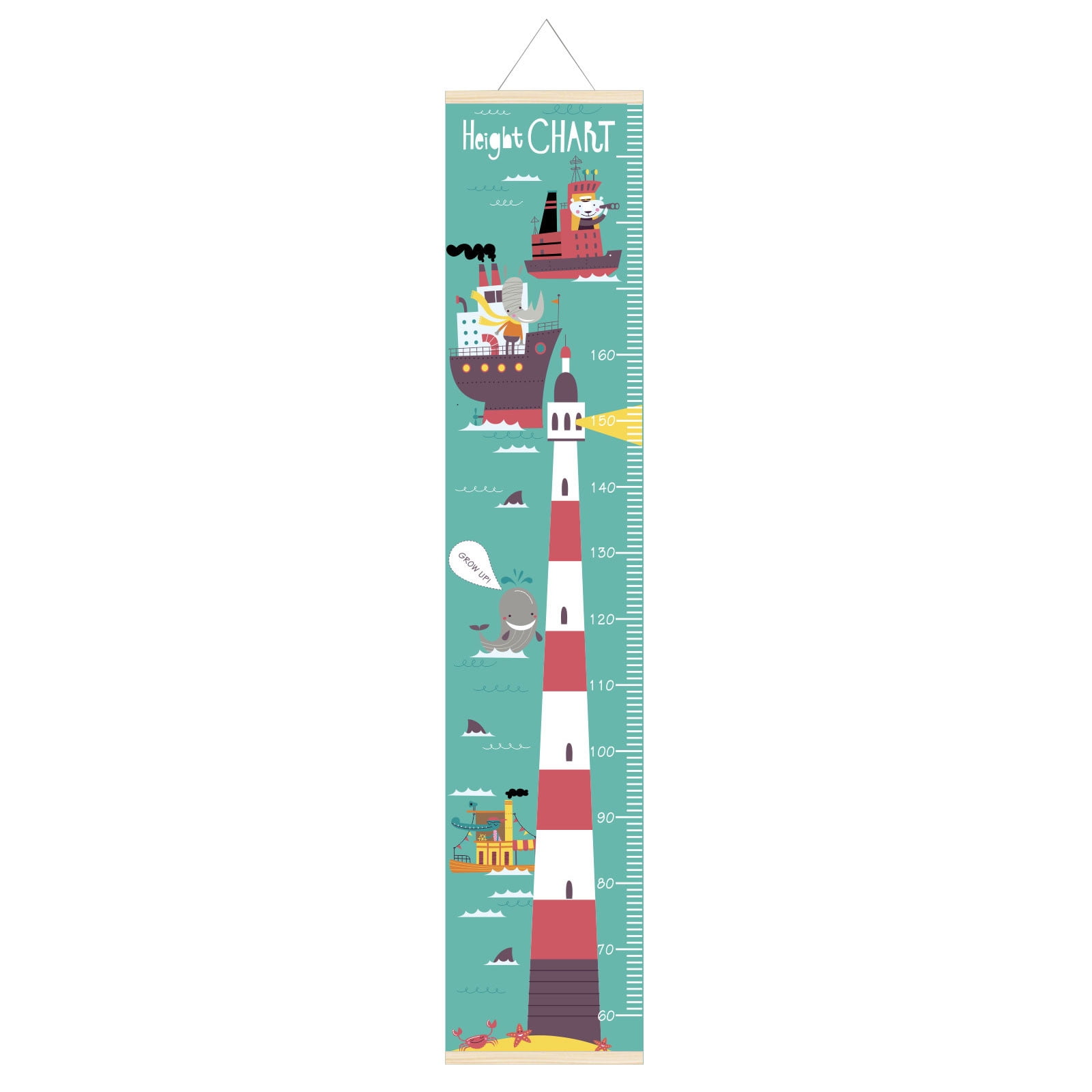 Chart Ruler House Home decor Baby Chart Handing Ruler Wall Decor For Kids Canvas ...