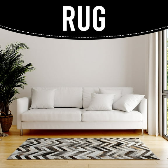 Home decor Handmade Natural Cowhide Rug Genuine Cow Skin Home Dcor Area Rug -KPR 24