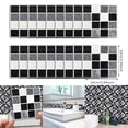thumbnail image 1 of Home decor ZKCCNUK 18pcs Self Adhesive Black Wall Art Kitchen Tile Sticker Indoor Outdoors, 1 of 9