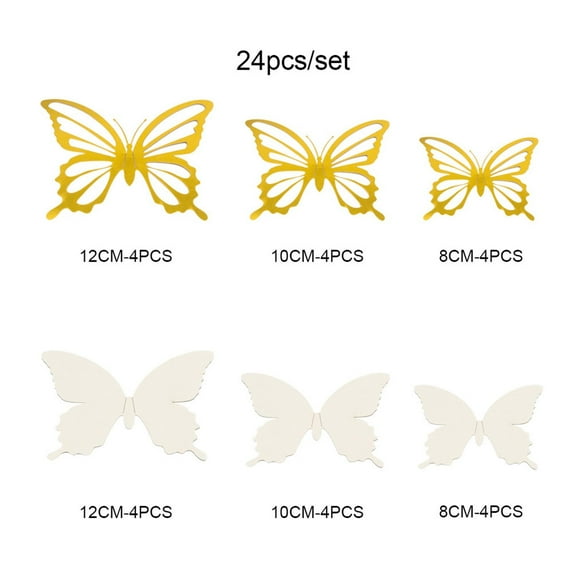 Home decor ZKCCNUK 24 Of Metal Texture Double-layer Wall Stickers Up to 30% off Clearance Indoor Outdoors