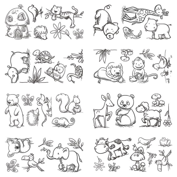 Home decor ZKCCNUK DIY Graffiti Wall Stickers Living Room Bedroom Children's Room Decoration Wall Stickers Indoor Outdoors