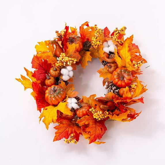 Home decor ZKCCNUK Maple Wreath Festival Wreath Door Hanging Home Decor Indoor Outdoors