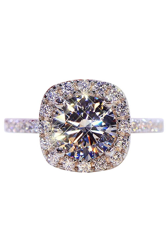 Home decor ZKCCNUK Women's Artificial Diamond Ring Set Exquisite Ring Jewelry Birthday Mother's Day Gift Bridal Party Ring Indoor Outdoors