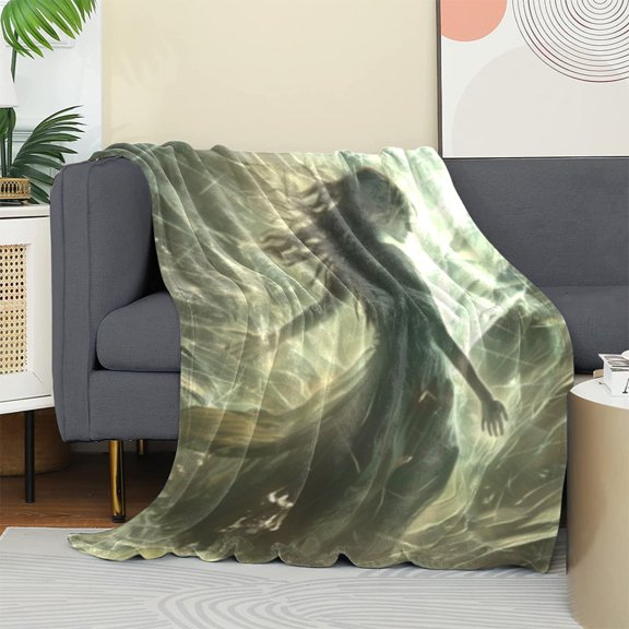 Hanmun Fleece Bed Blankets Warm Ultra-Soft Micro Fleece for Cozy Bed Couch Living Room 30X40 inch
