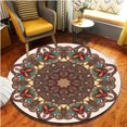 Home decoration round mandala living room carpet bedroom chair anti