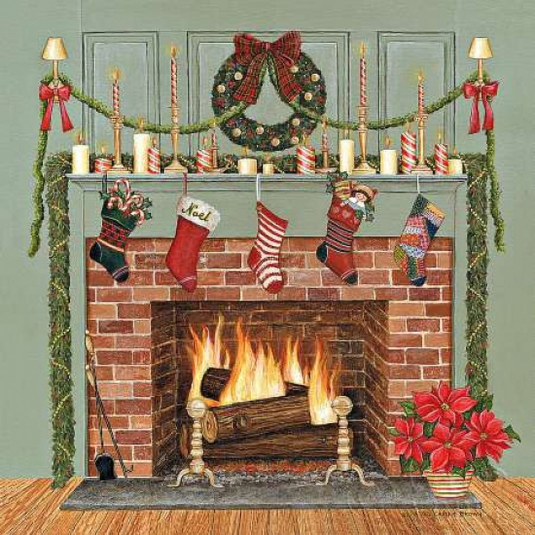 Home for the Holidays I Canvas Art - David Carter Brown (24 x 24)