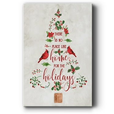 Home for the Holidays Tree- Gallery Wrapped Canvas