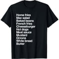thumbnail image 1 of Home fries Mac Salad Burger Meat Sauce Garbage Plate Tshirt, 1 of 4