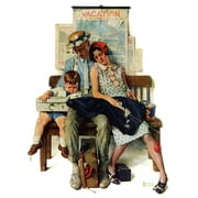 "Home from Vacation" by Norman Rockwell Painting Print on Canvas